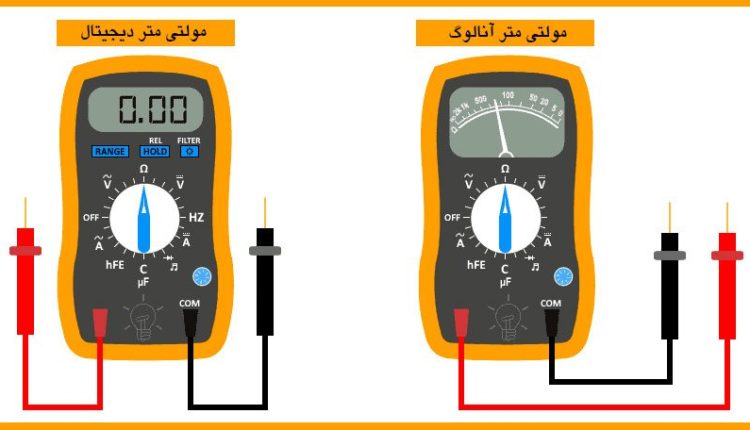 مولتی متر های آنالوگ و دیجیتال