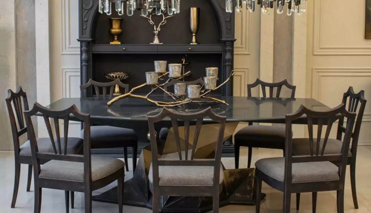 نمونه لوستر معاصر در اتاق پذیرایی