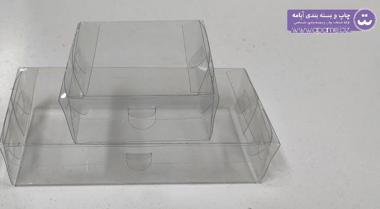 جعبه طلقی تعداد 50 عددی از چاپ آپامه