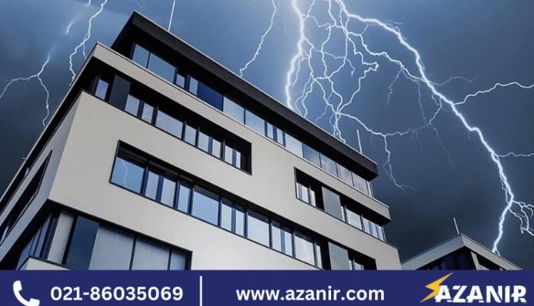نصب صاعقه برای جلوگیری از برق گرفتگی