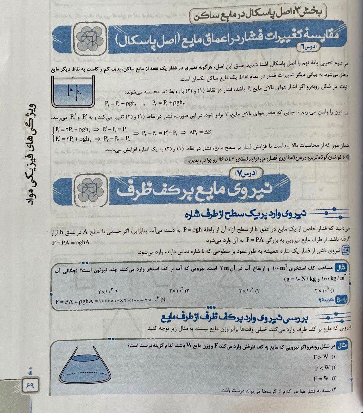 بخشی از کتاب فیزیک دهم تجربی خیلی سبز